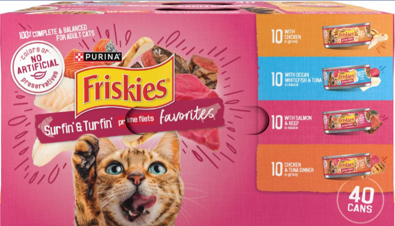 Friskies Surfin' & Turfin' Wet Cat Food